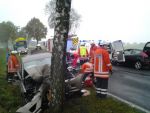 Unfall eingekl. Person