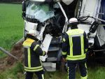 Unfall eingekl. Person