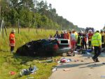 Unfall eingekl. Person