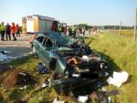 Unfall eingekl. Person