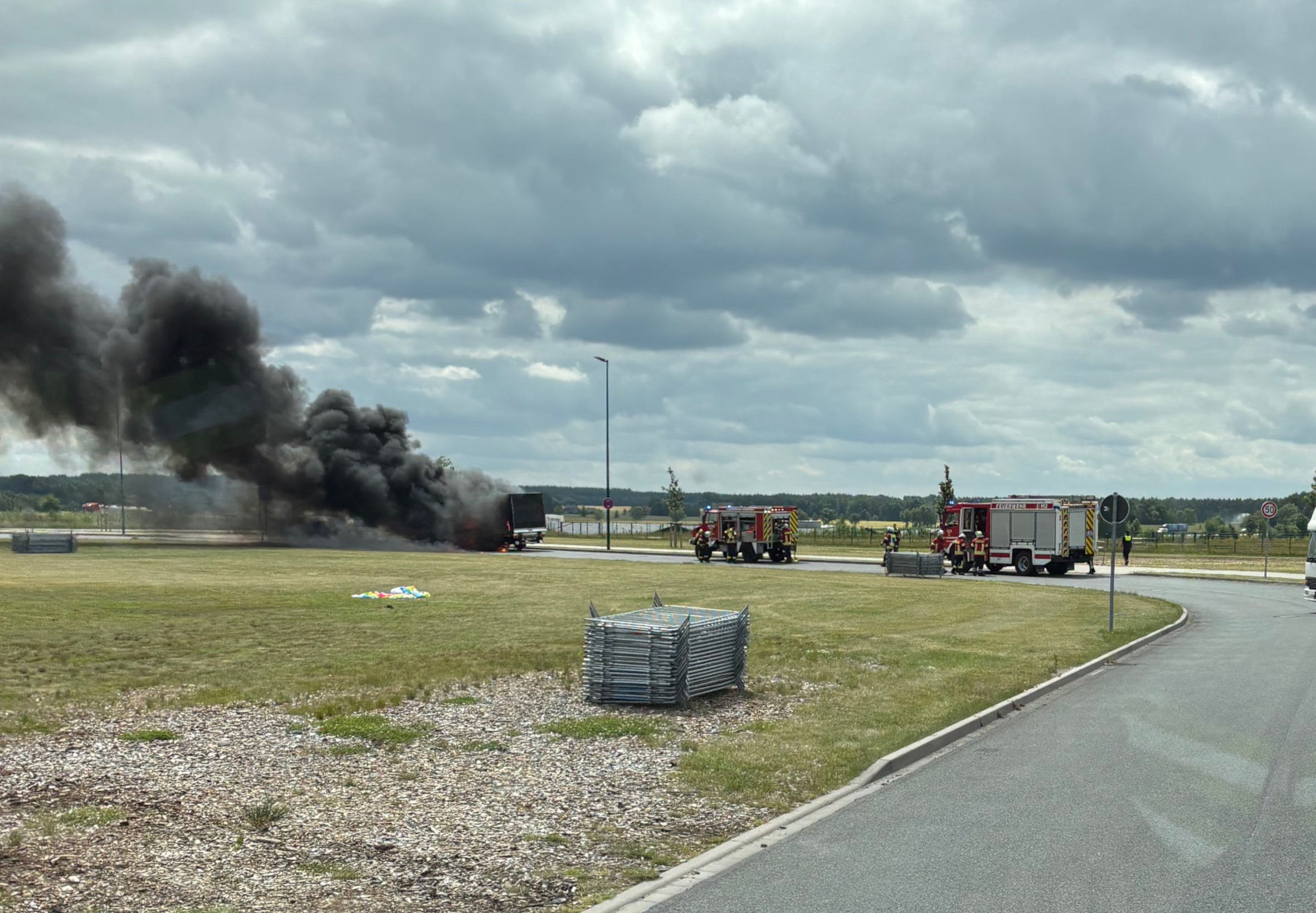Einsatzfoto Brennt LKW